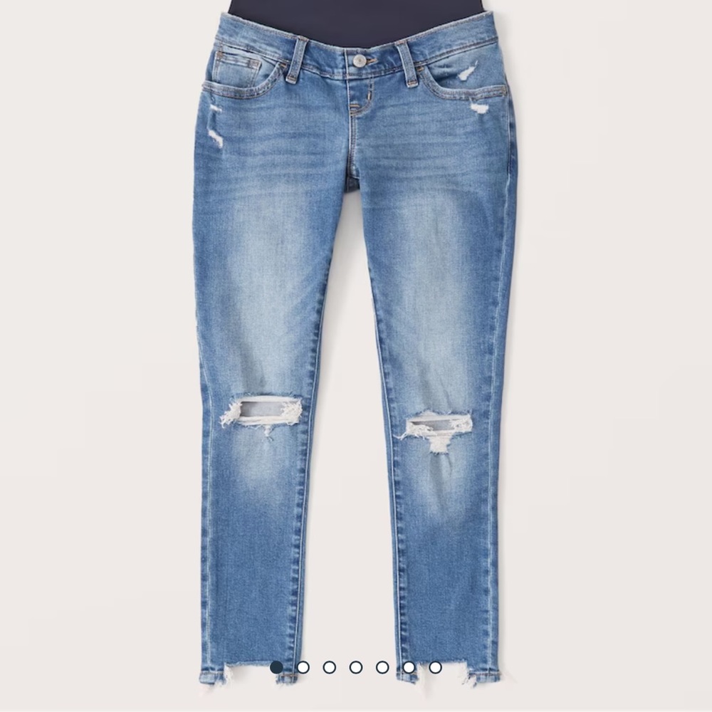 Abercrombie & Fitch Maternity super skinny ankle jean